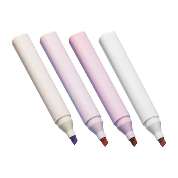 Efficient Maxbell 4Pcs Highlighters Study Supplies Marker for Art Painting Mark Key Points Pastel Color Smart