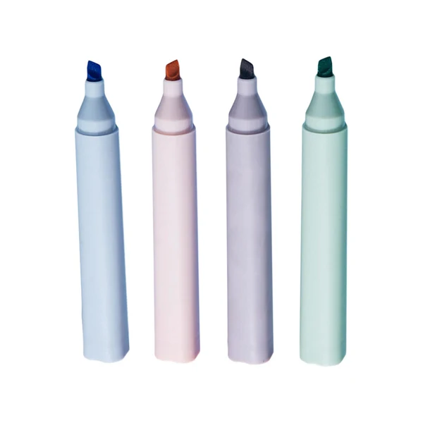 Specialty Maxbell 4Pcs Highlighters Study Supplies Marker for Art Painting Mark Key Points Morandi Color Convenient