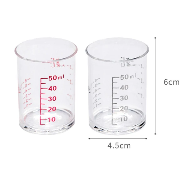 Dependable Maxbell Measuring Cup Heat-Resistant Clear Anti-zing for Kitchen Supplies Tools 2pcs no handle High-Quality