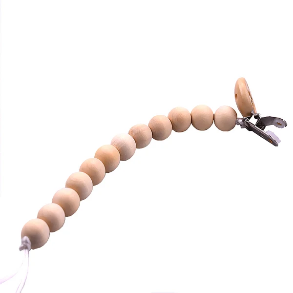 Official Maxbell Wooden Dummy Clip Chain Pacifier Baby Gift Shower Soother Style 1 Top-Quality