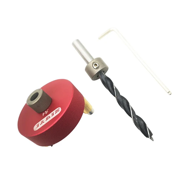 Solid Maxbell Punched Locator Punch Locator Line Drawing Device Punch Tool for Woodworking Red Refined