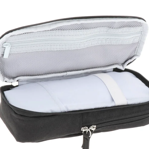 Easy-to-Use Maxbell Pencil Case Stationery Bag Dual Zipper Large Capcity for School Students Black Prestigious