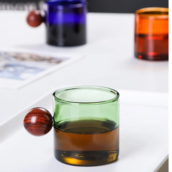 Original Design Maxbell Glass Cup Heat Resistant Liquor Glass Juice Coffee Tea Mug Cafe Transparent Durable