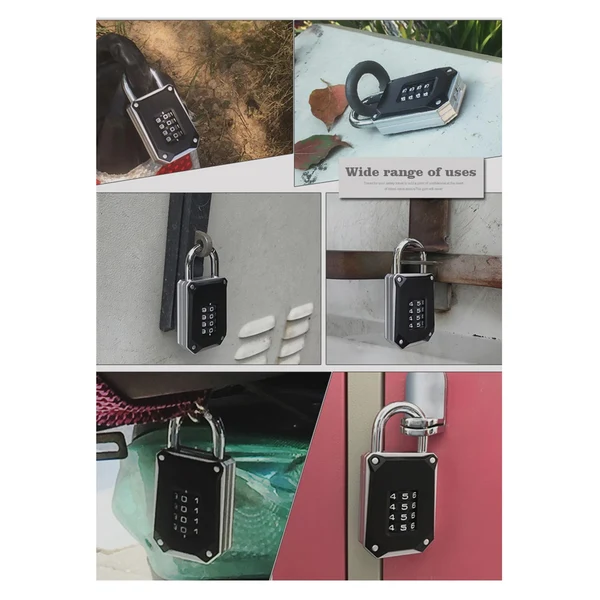 Traditional Maxbell Combination Lock Four-Digit House Removable Long Shackle Padlock for Garage Prestigious