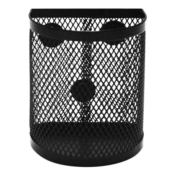 Trendy Maxbell Magnetic Pencil Holder Black Mesh Basket for Locker Refrigerator Table semicircle Sustainable