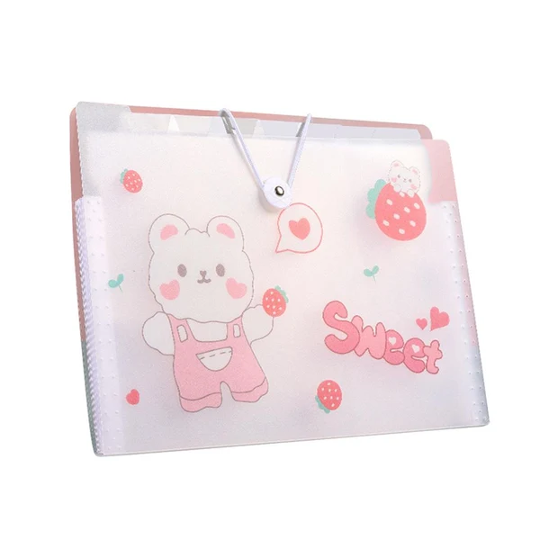 Dependable Maxbell A4 File Organizer File Folder Paper Holder Document Manager School Supplies 8 Tier Strawberry Natural