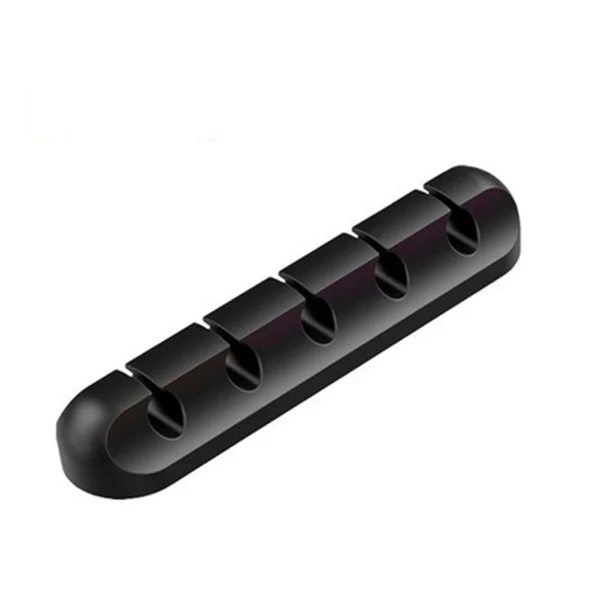 Fashionable Maxbell Cord Holder Tidy Management Wire Holders Winder Flexible for Earphone Home 5 Solt Black Efficient
