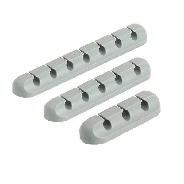 Trendy Maxbell Set of 3 Cable Holder Cable Management Clips for Office Desktop MouseGrey Comfortable
