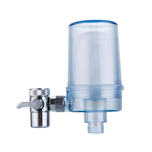 Exceptional Maxbell Faucet Water Filter Dual Outlets Filter Easy Installation for Bathroom Blue Transparent Enhanced