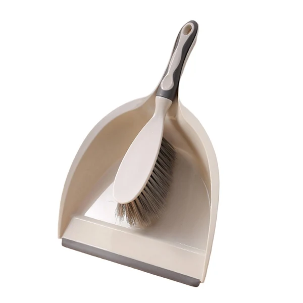 Secure Maxbell Dust Pans with Brush Bristles Brush Rubber Edge for Desk Kitchen Dirt Pickup Powerful