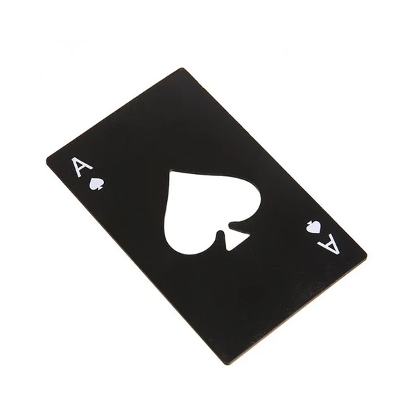 Traditional Maxbell Multifunction Credit Card Size Bottle Openers Sturdy Ace Poker Opener Black Sophisticated