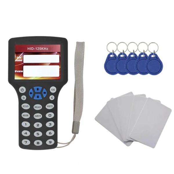 Premium Material Maxbell RFID Duplicator UID Decoder LCD Screen Duplicatorwith CUID T5577 Card Minimalist