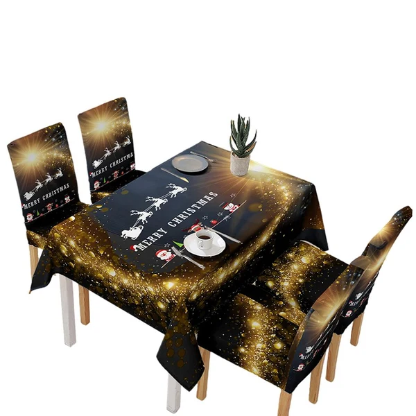 Unique Maxbell Christmas Table Cover Christmas Decoration for Dinner Home Anniversary C Refined