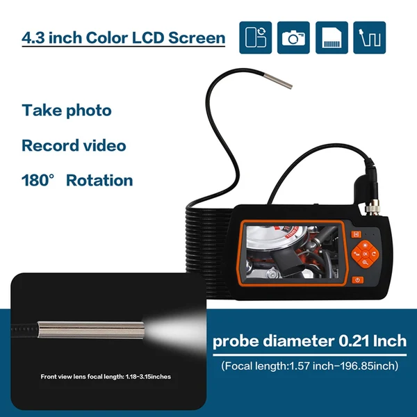 Lightweight Maxbell 10m 20m Industrial Endoscope Inspection Camera for Industrial Pipe Sewer HD 14.5mmX10m AutoFocus Recyclable
