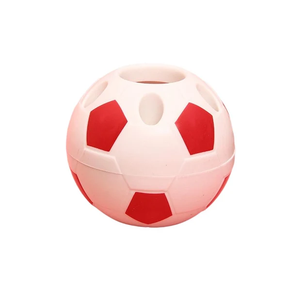 Official Maxbell Pen Holder Pen Organizer Holder Office Soccer Shape Pencil Storage Box Red Stylish