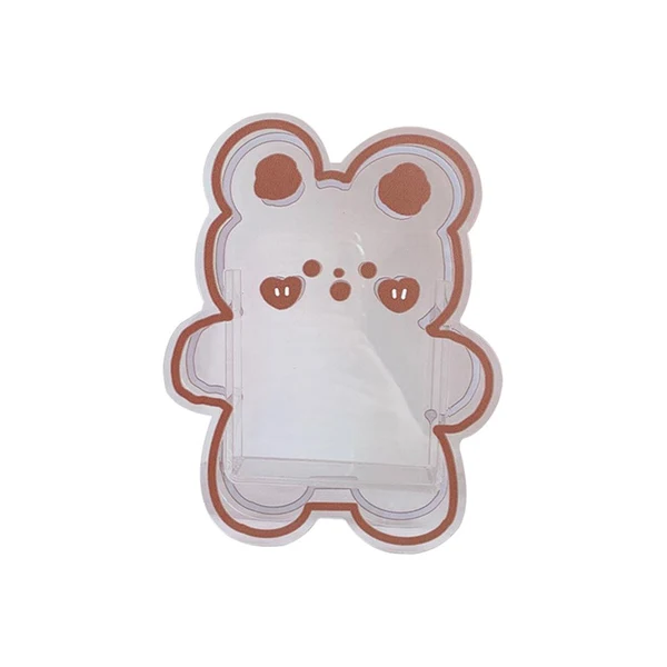 Relaxed Maxbell Cute Clear Pen and Pencil Holder Stand School Stationery Acrylic for Desk Bear B Crafted