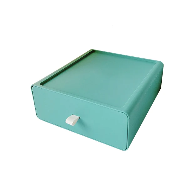 Natural Maxbell Drawer Desktop Storage Box Home Cosmetic Jewelry Desktop Organizer Container Green Certified