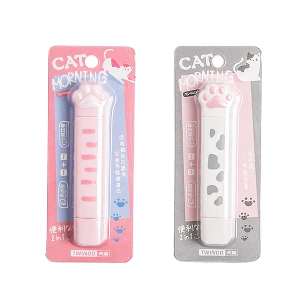 Original Design Maxbell Kawaii Dual Tips Correction Tape Stationery for Students Writing Supplies Pink Selected
