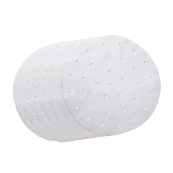 Smooth Maxbell Air Fryer Lining Paper 100 Pack Perforated Parchment Steam Paper Round 18cm Certified