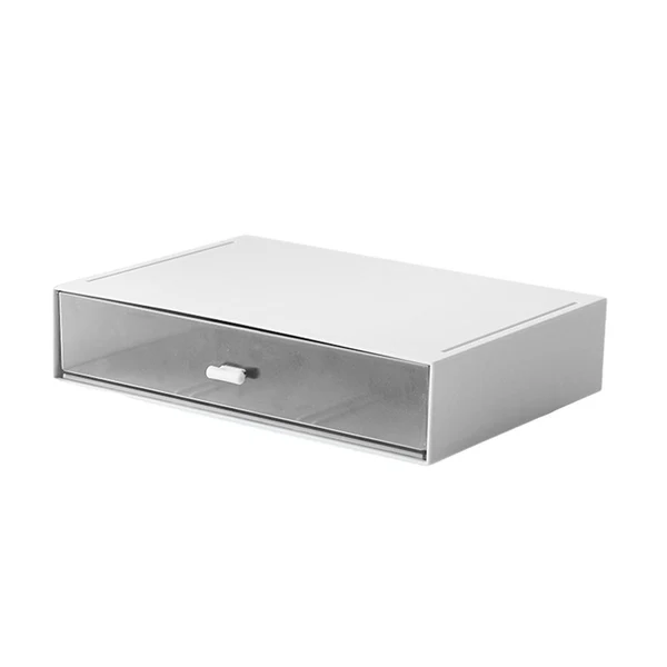 Quality Maxbell Desktop Drawer Storage Box Bathroom Supplies Organizer White 1 Grid Smart