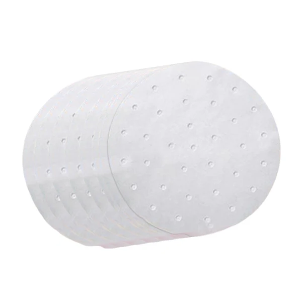 Traditional Maxbell Air Fryer Lining Paper 100 Pack Perforated Parchment Steam Paper Round 22cm User-Friendly