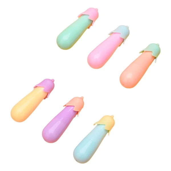 Official Maxbell 6 Pcs Cartoon Mini Highlighters Pens Set Marker Graffi Color Pens for School E Durable