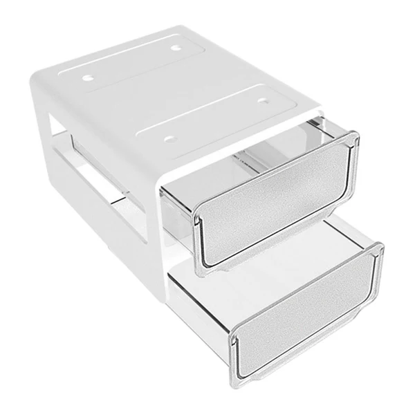 Official Maxbell Self Stick Table Storage Box Hidden Storage Box for Sundries Closet Office White L Contemporary