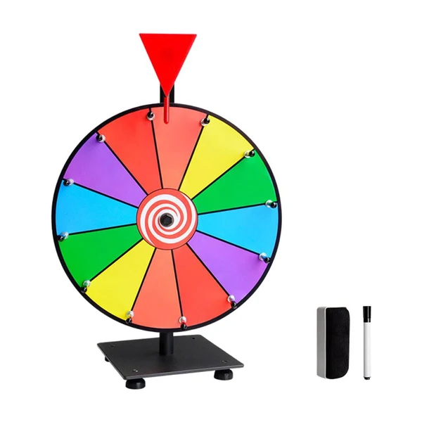 Solid Maxbell 12 Spinning Prize Wheel Fortune Spin Game for Trade Shows 12 Color Slots Prestigious