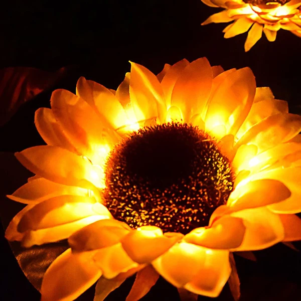 Elite Maxbell Waterproof LED Solar Flower-shaped Light Stake Lamp Yard Decor for Garden Green