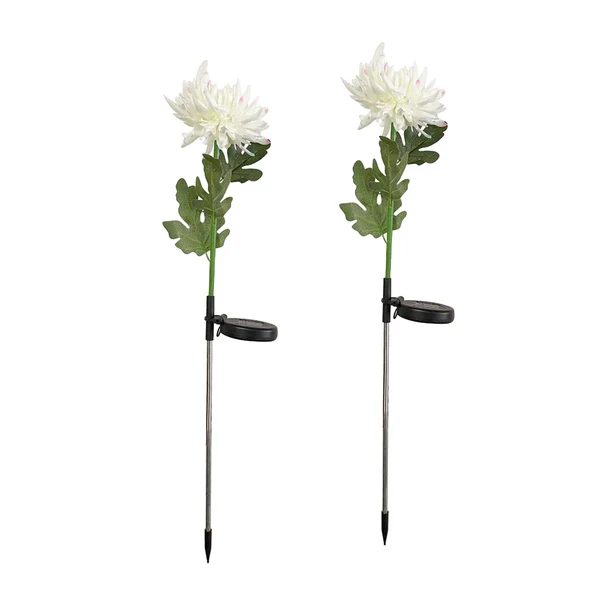 Unique Maxbell Solar Powered Light Walkway Path Ground Landscaping Led Stake Lights White Soft