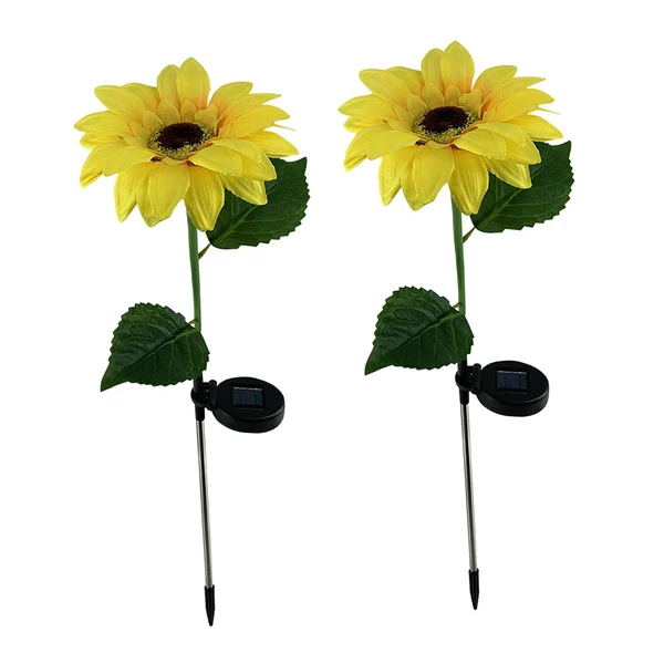 Traditional Maxbell 2 Packs Outdoor Garden Solar Power Waterproof Sunflowers Lights Patio Decor Smart