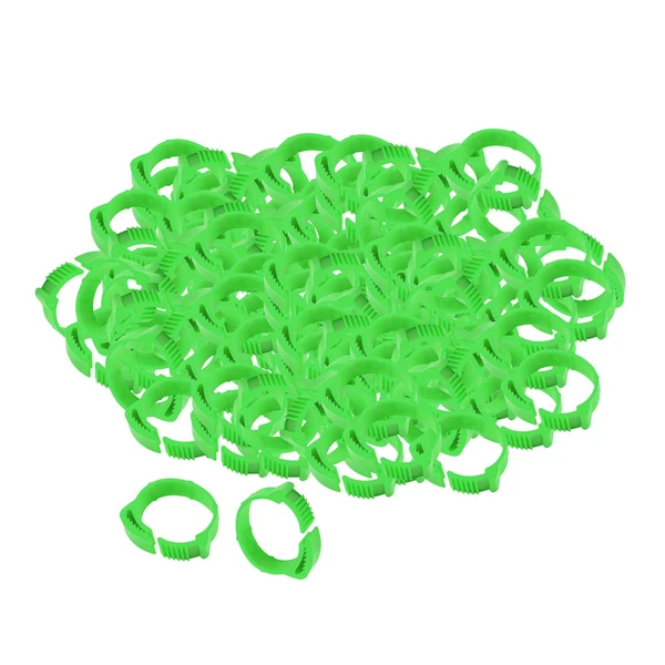 Functional Maxbell 100x Chicken Leg Rings 001-100 Duck Chicks Leg Band Clip Green Fast