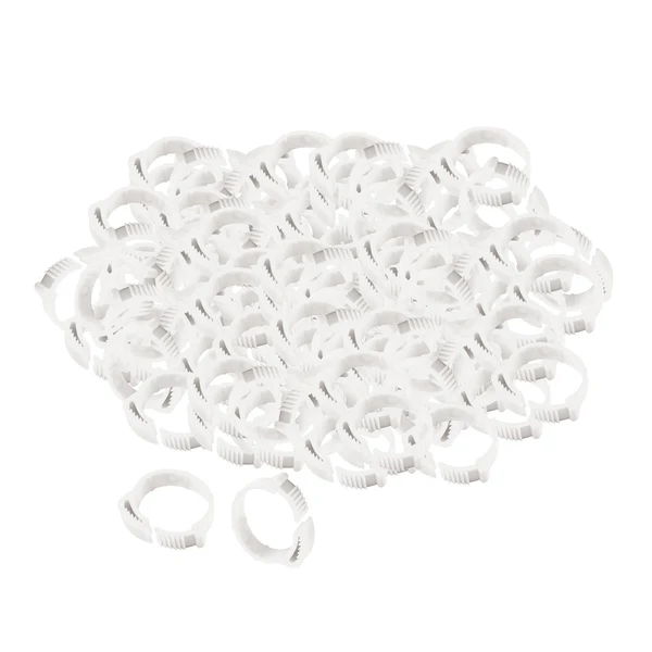 Eco-Friendly Maxbell 100x Chicken Leg Rings 001-100 Duck Chicks Leg Band Clip White Green