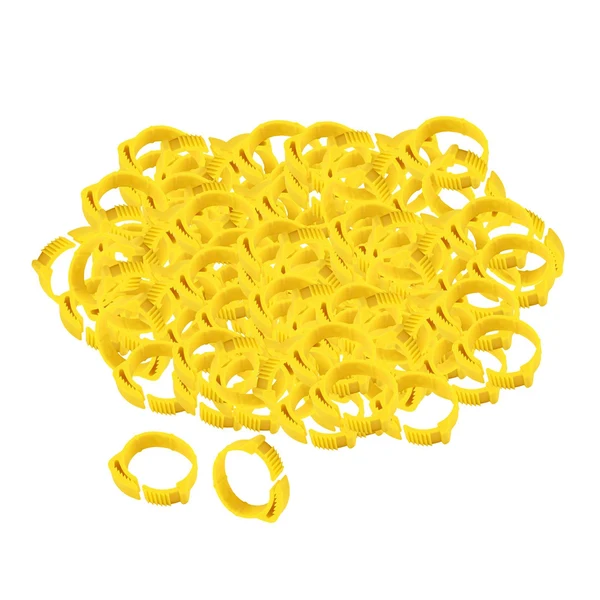 Green Maxbell 100x Chicken Leg Rings 001-100 Duck Chicks Leg Band Clip Yellow Durable