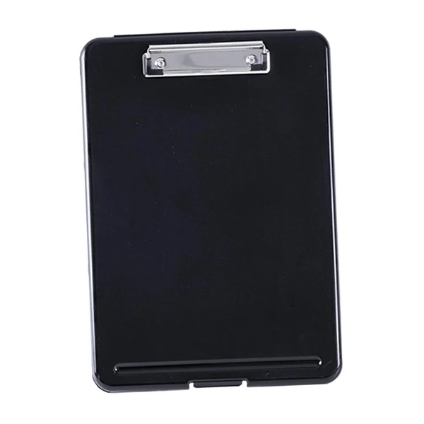 Official Maxbell Plastic A4 File Box Document Folder Writing Pad Box Organizer Supply Black Excellent