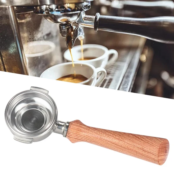 Casual Maxbell Espresso Machine Portafilter Dual Spouts for EC680 EC685 Barista Accessories Brazilian Rosewood World-Class