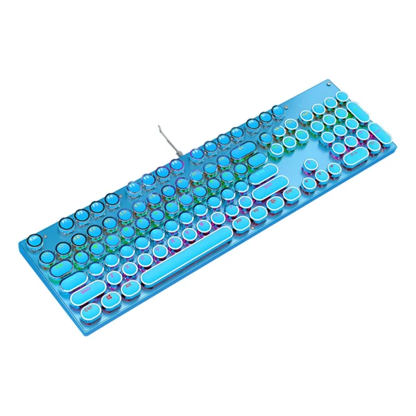 Dependable Maxbell Ergonomic 104 Keys Mechanical Gaming Keyboard USB Wired for Game Computer PC Blue Advanced