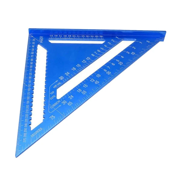 Eco-Friendly Maxbell Triangle Ruler Triangle Ruler Angle Ruler Protractor for DIY Woodworking 12 inch First-Class