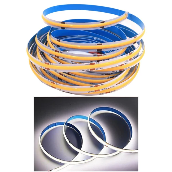 Solid Maxbell COB LED Strip Light High Density Flexible Light Bar for Indoor Decor 6500K Durable