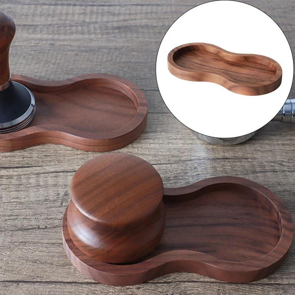 Certified Maxbell Wooden Coffee Powder Pad Coffee Filter Tamper Holder for Bar Cafe Unique