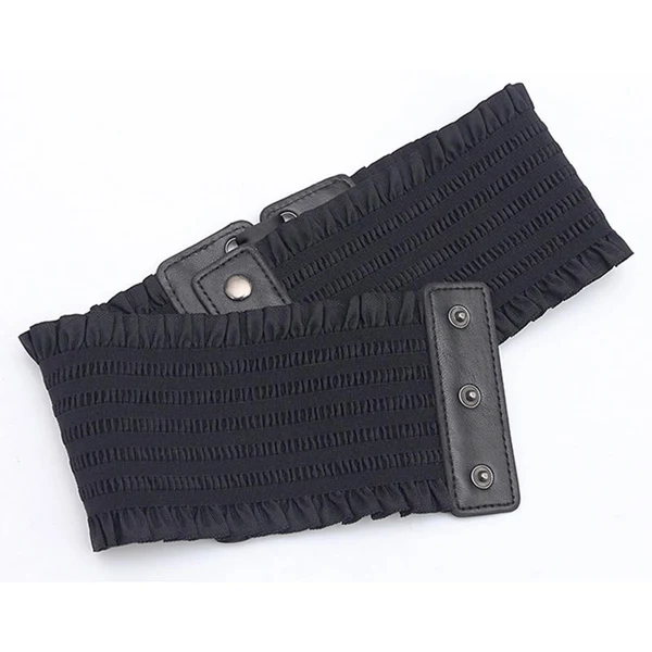 Efficient Maxbell Women Charm Waistband Wide Underbust Cosplay Strechy Bow Tie High Waist Black Outstanding
