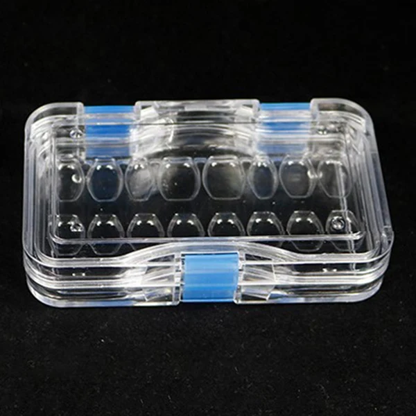 Expertly Made Maxbell Dental Tooth Box with Film Transparent Dental Supply Portable with Hole Flexible