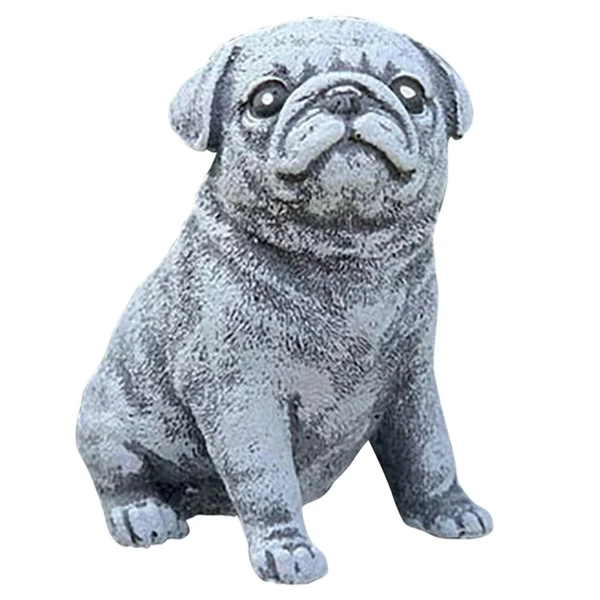 Carefully Designed Lovely Polyresin Dog Puppy Figurines Statue Lawn Sculpture Birthday Gift Responsible