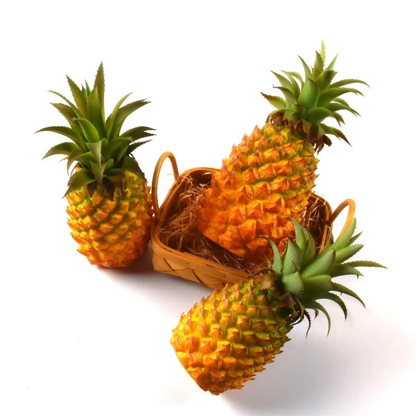 Stylish Maxbell Modern Artificial Pineapple Fake Fruit Figurine Plant Decor Yellow 27x12cm Fast