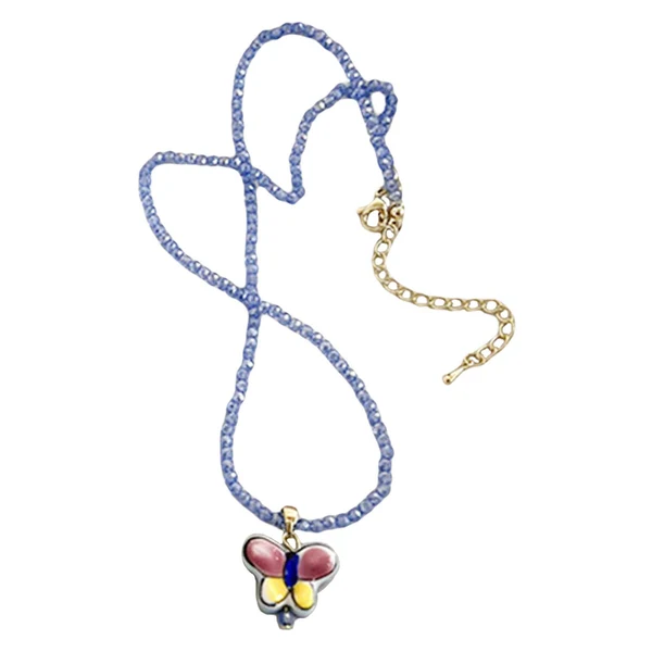 Smart Maxbell Bead Necklace Adjustable with 5.5cm Extension Chain for Party Travel Purple Original