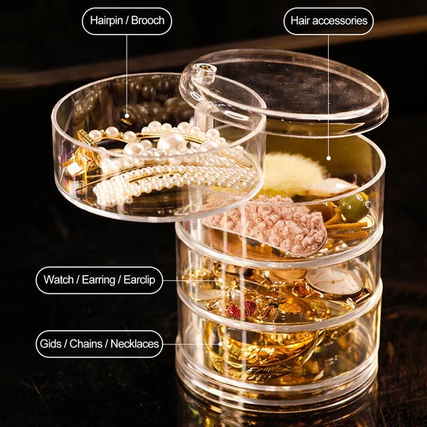 Trusted Maxbell Jewelry Organizer Box 360 Degree Rotatable Accessory for Necklaces Bracelets Optimized