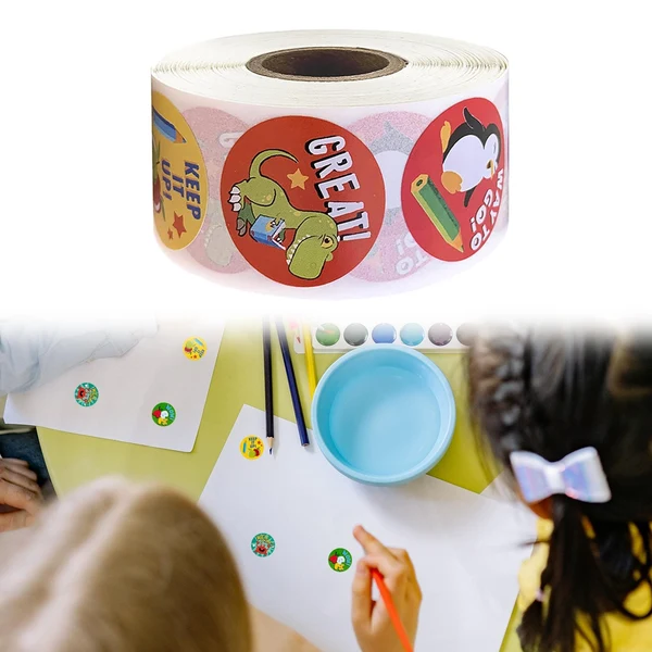 Trusted Maxbell Animals Stickers Adorable Labels Dinosaur 500 Pcs for Teachers Kids Birthday 1inch Exceptional