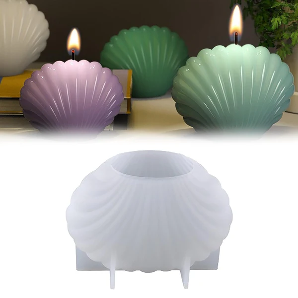 Clean Maxbell 3D Seashell Silicone DIY Candle Mold Mould Easy Demoulding S 6.4x3.5cm Sophisticated
