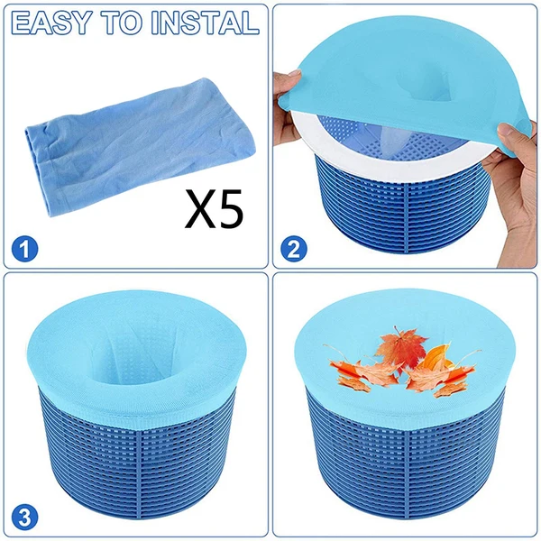 Minimalist Maxbell 5 Pieces Swimming Pool Skimmer Socks Debris Filter Net Nylon Net Fine Mesh Elite