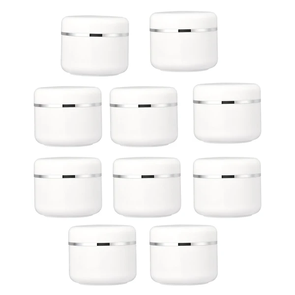 High-End Maxbell Set of 10 Refillable Jars Empty Cosmetic Containers Bottle 200g 6.4x7.8cm Genuine